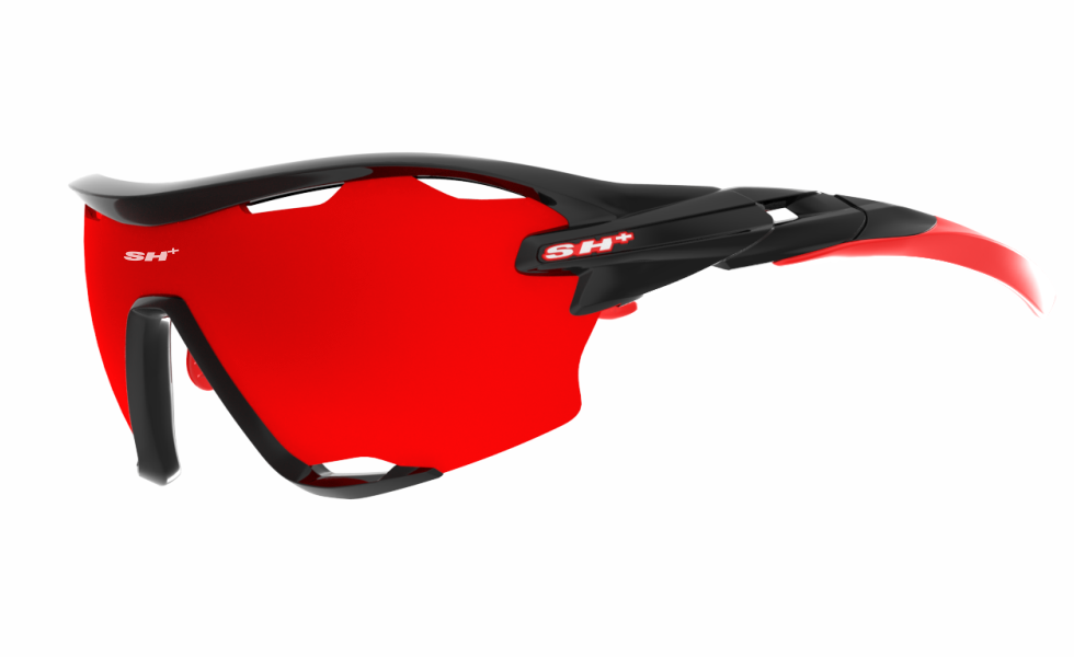 SH+ Sunglasses - RG 5800 Black/Red w/Red Lens