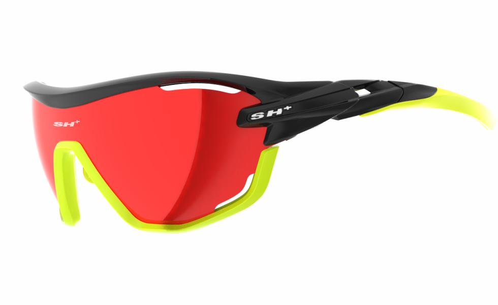 SH+ Sunglasses - RG 5400 Black/Yellow w/Red Lens