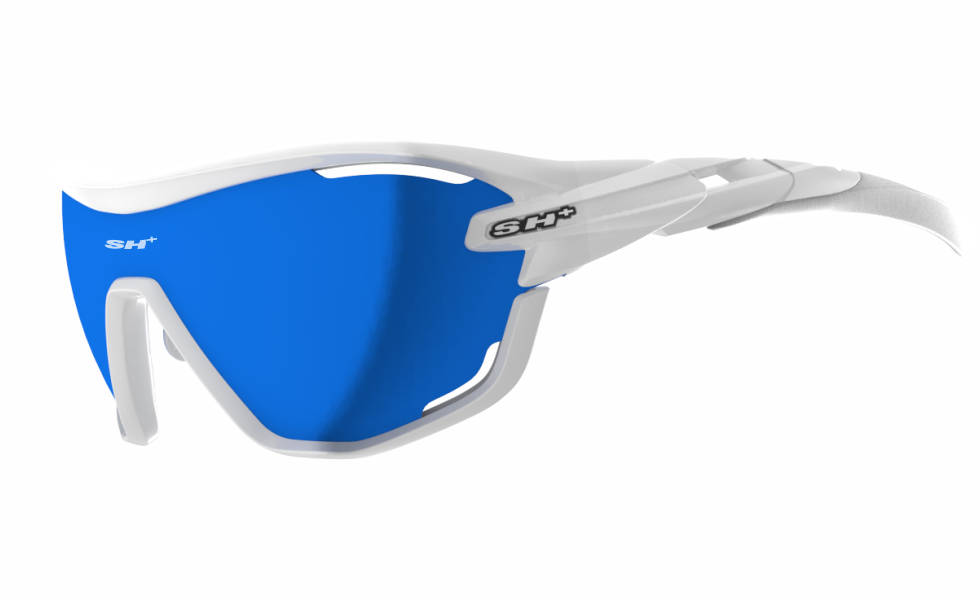 SH+ Sunglasses - RG 5400 White/White w/Blue Lens